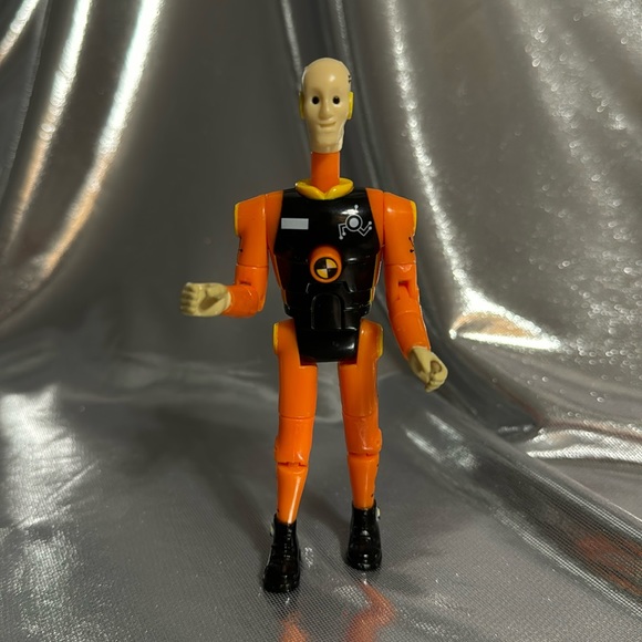 2003 Incredible Crash Dummies Mattel Hot Wheels Orange ATV Variant Head Pops Up - Picture 1 of 6